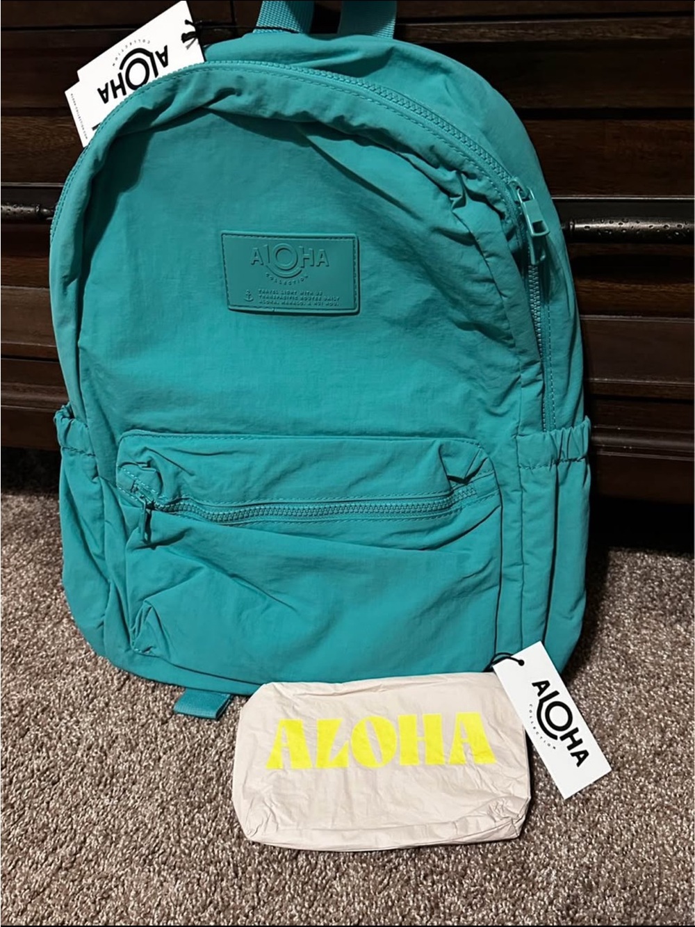 NWT Aloha Collections Backpack and retro aloha mini pouch